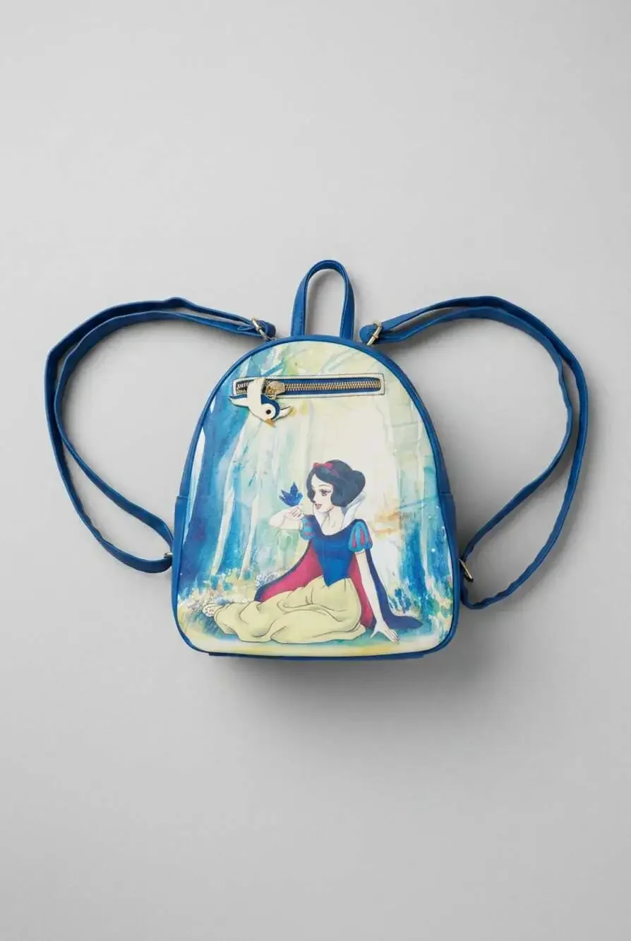 Loungefly Disney Snow White and the Seven Dwarfs Forest Scene Mini Backpack NWOT